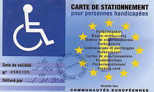 Carte européenne de stationnement