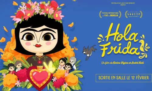 Affiche du film avec le visage de Frida Kahlo enfant.