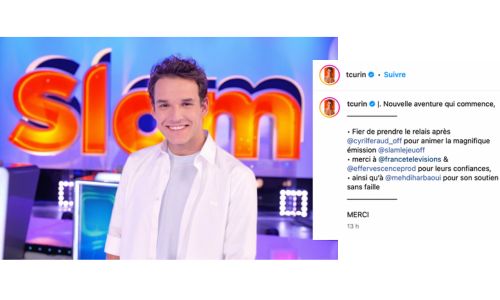 Théo Curin : nouveau présentateur du jeu "Slam" sur France 3