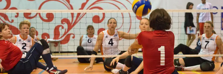 Match de volley-ball assis