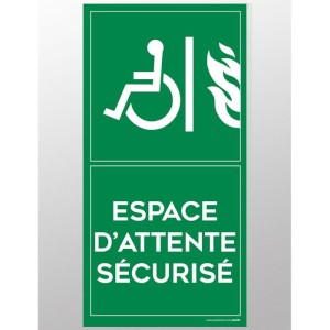 Panneau Espace d attente sécurisé